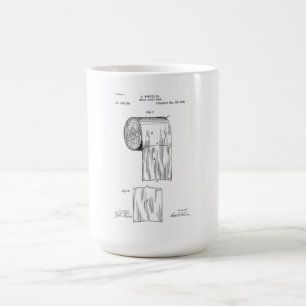 Toilettenpapier Vintage-Patent Kaffeetasse