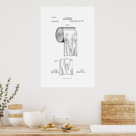 Toilettenpapier Vintage Wandkunst Poster