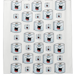 Toilettenpapier weiße Kinder Duschvorhang