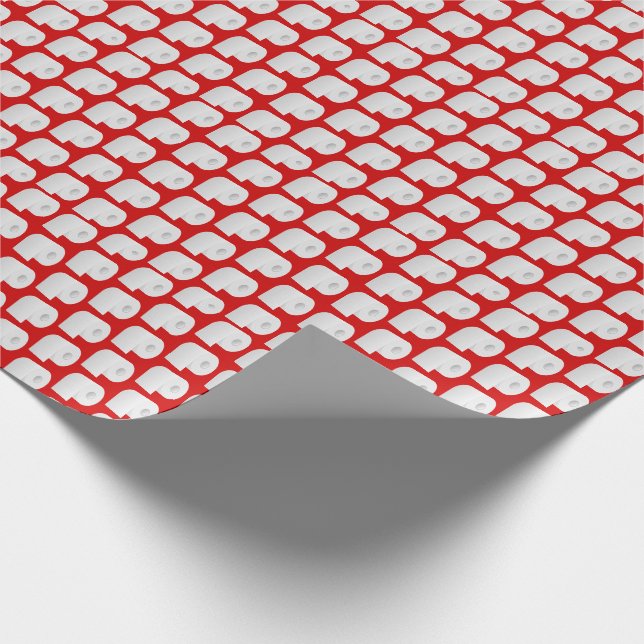 Toilettenpapiermuster Geschenkpapier (Ecke)