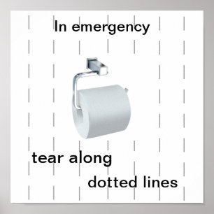 Toilettenposter Spaß Poster