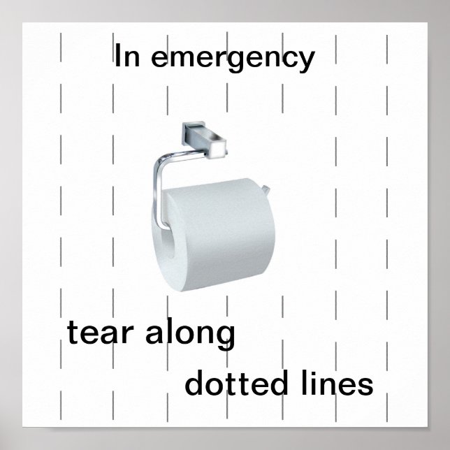 Toilettenposter Spaß Poster (Vorne)