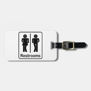 Toilettenschilder Gepäckanhänger