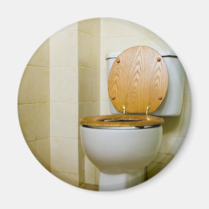 Toilettenschüssel im Hotelbadezimmer Magnet