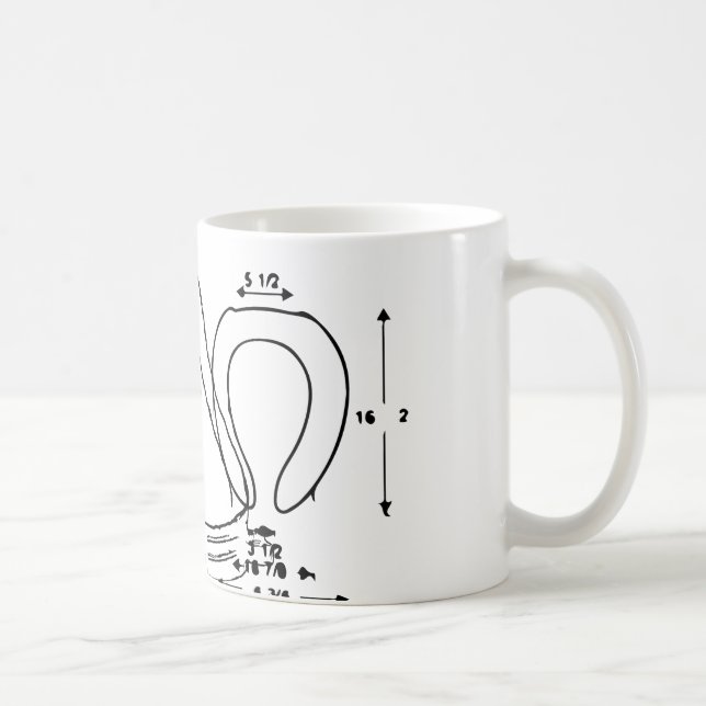 Toilettensitz Kaffeetasse (Rechts)