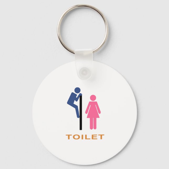 Toilettenspitzen Schlüsselanhänger (Vorderseite)