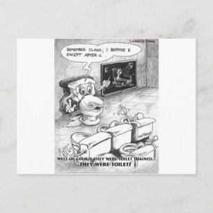 Toilettentraining Lustige Geschenke & Sammlerstück Postkarte