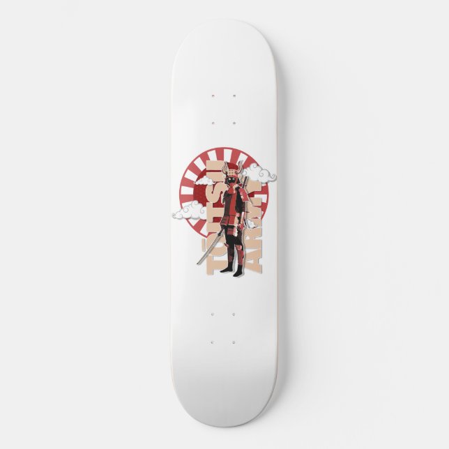 Toitsu Army Red Samurai Skateboard (Vorderseite)