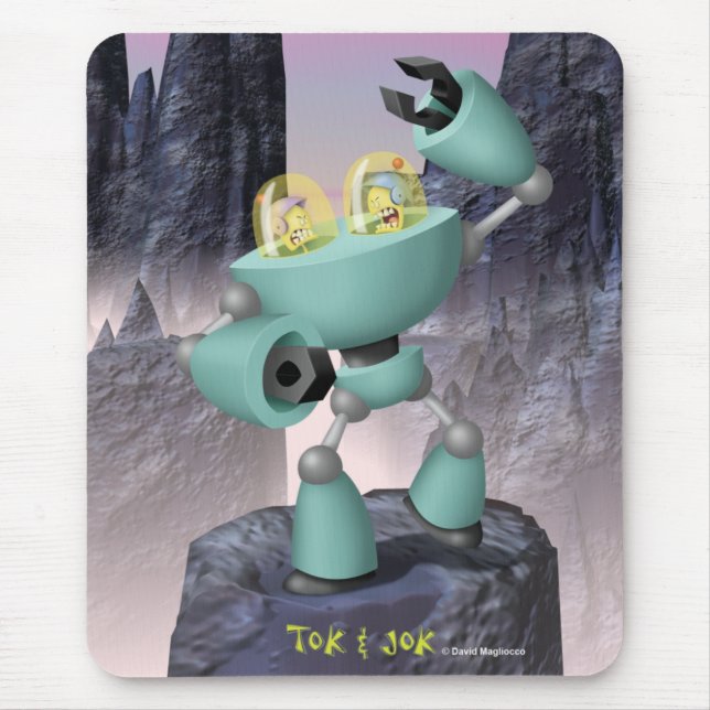 Tok & Jok TokBot vs JokBot Mousepad (Vorne)