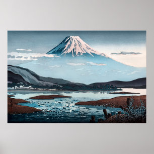 Tokaido Fujikawa von Tsuchiya Koitsu Poster