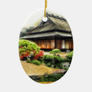 Tokama Japan Temple Keramikornament