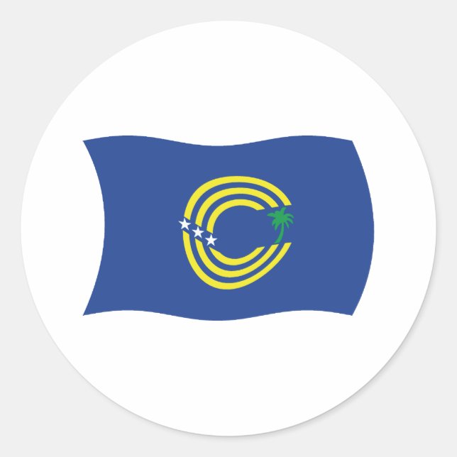 Tokelau-Flag-Aufkleber Runder Aufkleber (Vorderseite)