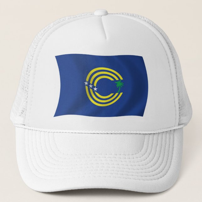 Tokelau-Flag-Hut Truckerkappe (Vorderseite)