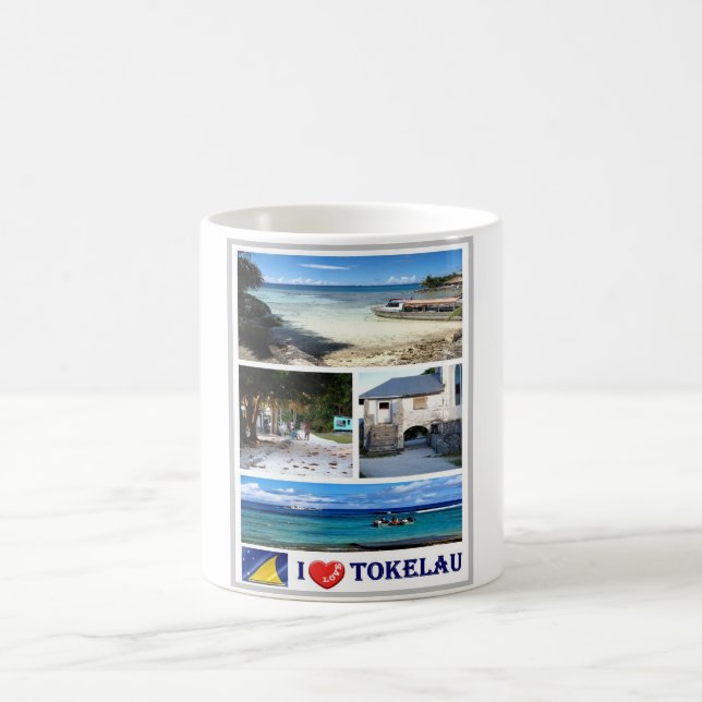 Tokelau - I Liebe - Kaffeetasse (Mittel)