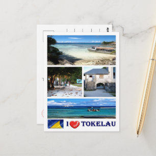 Tokelau - I Liebe - Postkarte