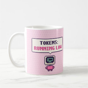 Tokens: Lustig Niedrig AI Pixel Tasse