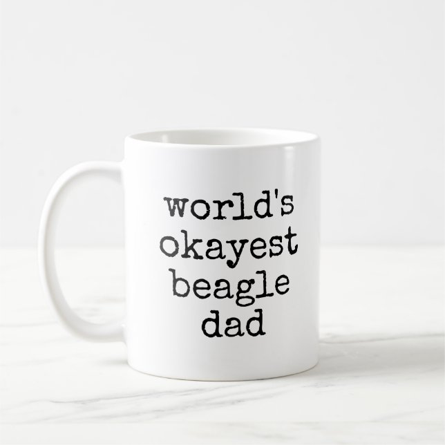 Tokest Beagle Vater Funny Beagle Dog Eigentümer Kaffeetasse (Links)