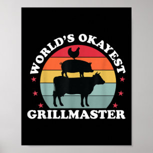 Tokest Grillmaster Funny Grillen Grillen Fleisch S Poster