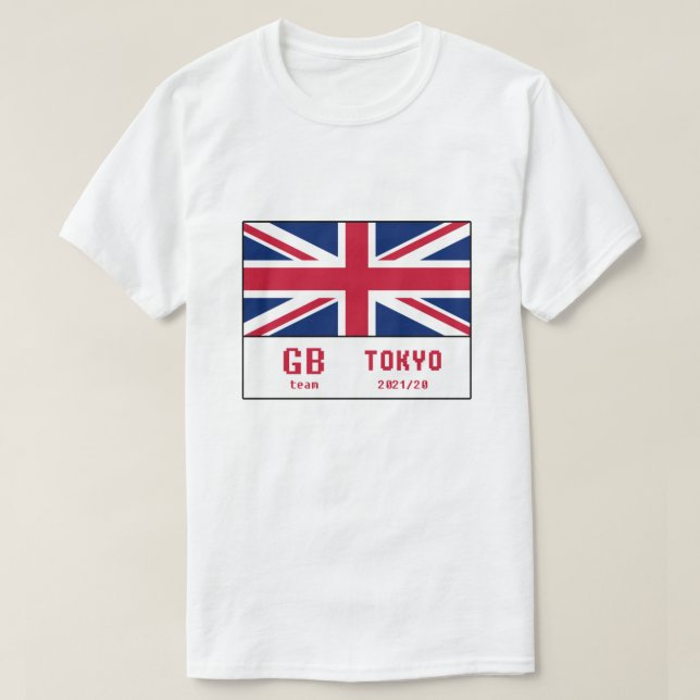 Tokio 2021 Olympia: Team Großbritannien T-Shirt (Design vorne)