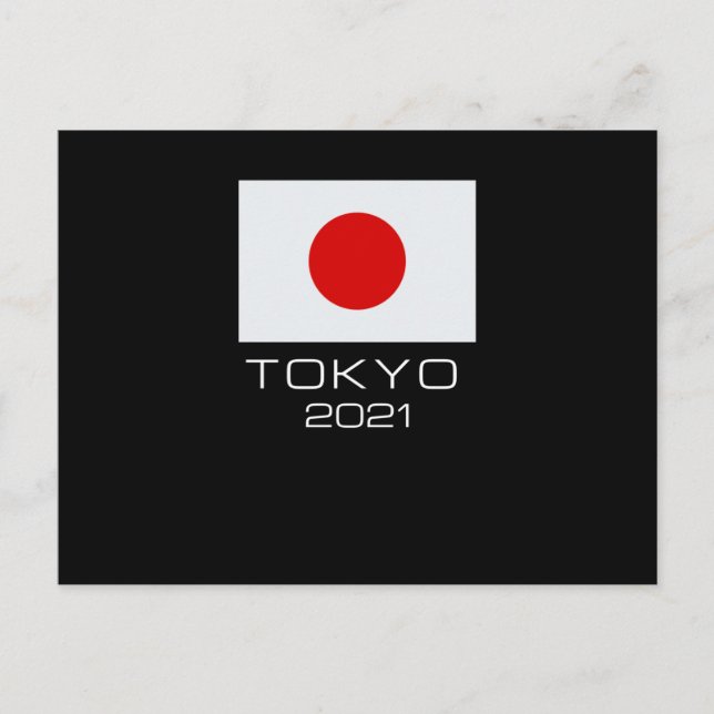 Tokio 2021 postkarte (Vorderseite)