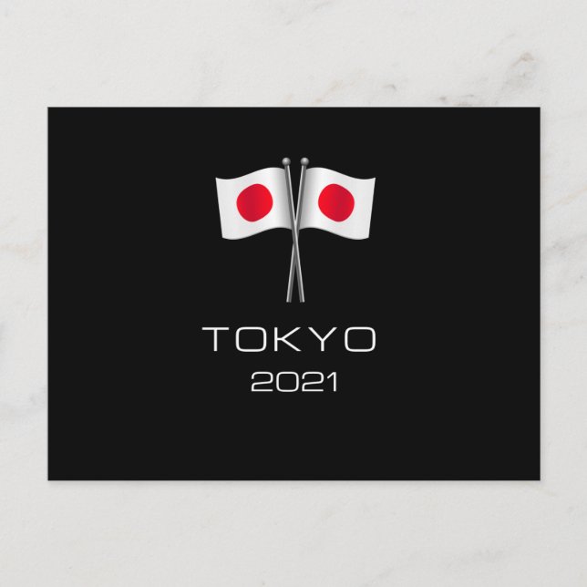 Tokio 2021 postkarte (Vorderseite)