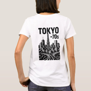 Tokio - 70er Retro Art T - Shirt Vintages Japan.