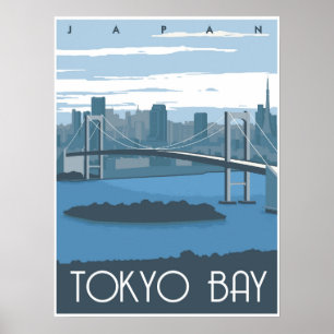 Tokio-Bucht bei Tag Poster