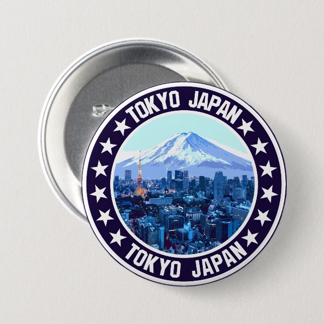 Tokio Button (Vorne & Hinten)