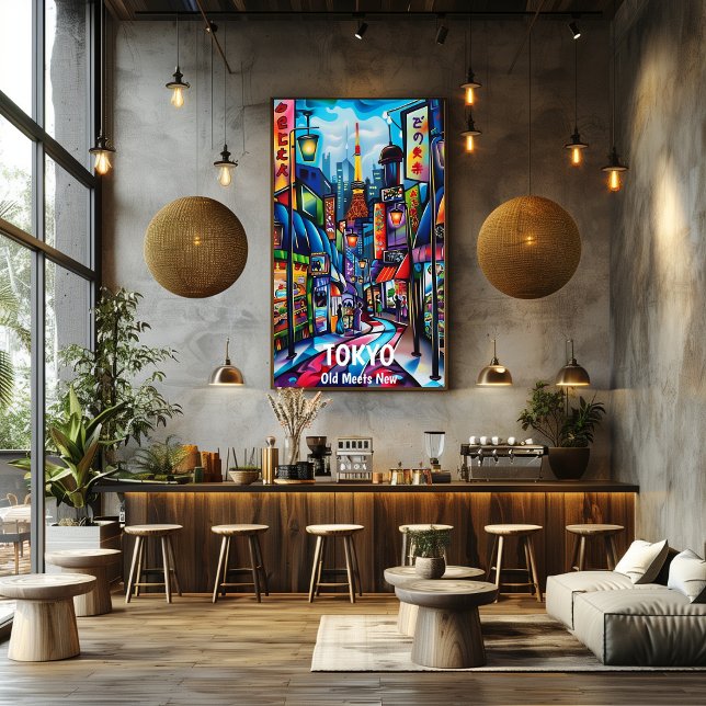 Tokio: Donde lo Antiguo se Encuentra lo Moderno. Poster (Von Creator hochgeladen)