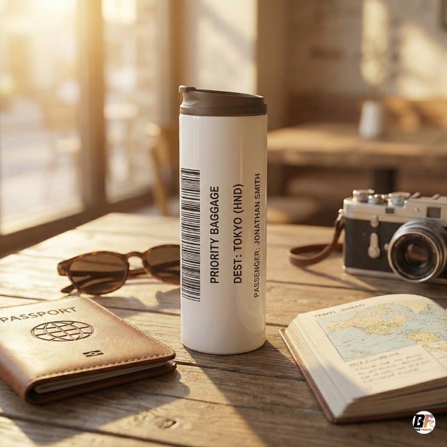 Tokio HND Flughafencode Prioritätsgepäckanhänger i Thermosbecher (Von Creator hochgeladen)