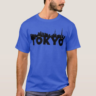 Tokio Japan Asia City Skyline Silhouette Kontur S T-Shirt
