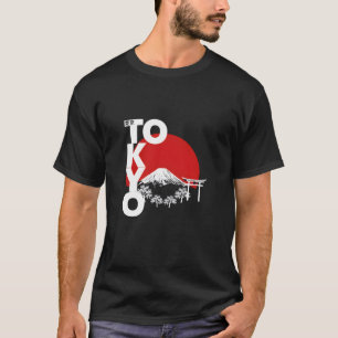 Tokio Japan Berg Fuji Torii-Tor Eingang Ästhetik T-Shirt