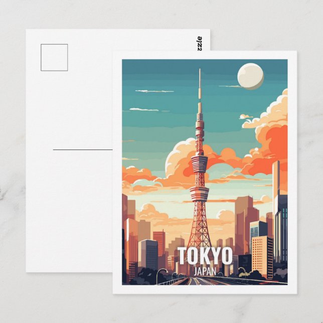 Tokio Japan Berühmte Reiseziele Postkarte (Vorne/Hinten)