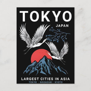 Tokio Japan Japanisch Vintage Reise Asien Postkarte