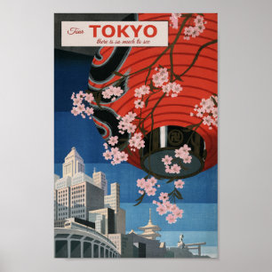 Tokio Japan Japanischer Jahrgang Reise Poster