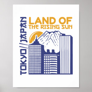 Tokio Japan Land der aufgehenden Sonne Stadtlandsc Poster