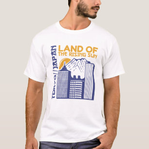 Tokio Japan Land der aufgehenden Sonne Stadtlandsc T-Shirt