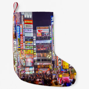TOKIO, JAPAN - MÄRZ 14, 2014: Zeichen mit dichtem Kleiner Weihnachtsstrumpf