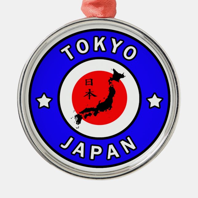Tokio Japan Ornament Aus Metall (Vorne)