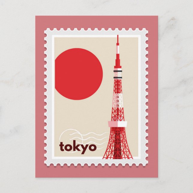 Tokio Japan Postkarte (Vorderseite)