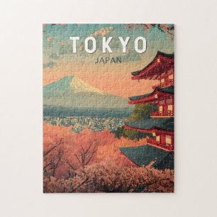 Tokio Japan Reise Kunst Vintage Puzzle