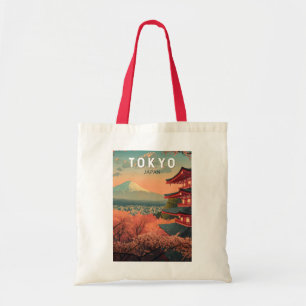 Tokio Japan Reise Kunst Vintage Tragetasche