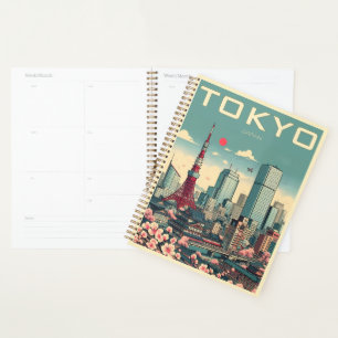 Tokio Japan Reise Vintage Geschenke Planer