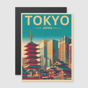 Tokio Japan Reise Vintage Magnetkartengeschenke Magnetkarte