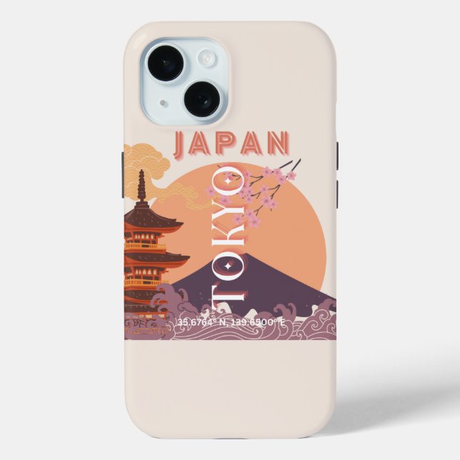 Tokio Japan Reisen Kunst, Kultur und Kultur Case-Mate iPhone Hülle (Rückseite)