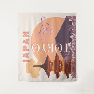 Tokio Japan Reisen Kunst, Kultur und Kultur Wandteppich