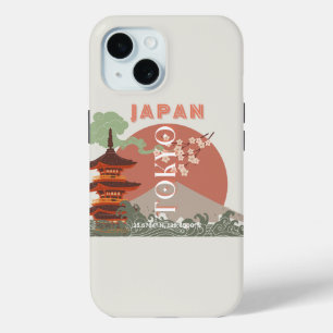Tokio Japan Reisen Kunst, Retro Art Reisen Case-Mate iPhone Hülle
