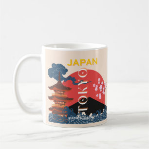 Tokio Japan Reisen Kunst, Retro Art Reisen Kaffeetasse
