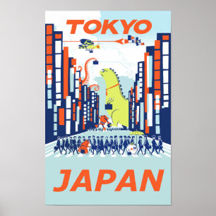 Tokio, Japan Reiseplakat Poster