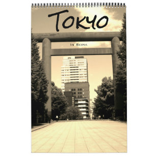 tokio japan sepia 2027 kalender